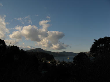 芦ノ湖と富士山