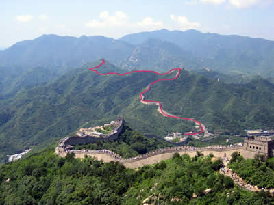 八達嶺長城 男坂