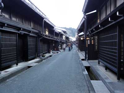 高山の古い町並み