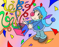 ピエロのイラスト.1＜ビックリ箱＞2