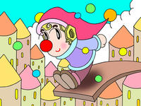 ピエロのイラスト.2<ジャンプ>1