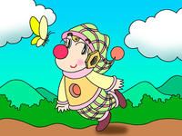 ピエロのイラスト.3<散歩>1