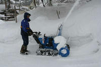 除雪作業中！