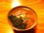 鹿の背肉のお茶漬け