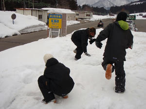 HEAVENとGLOWで合同雪山