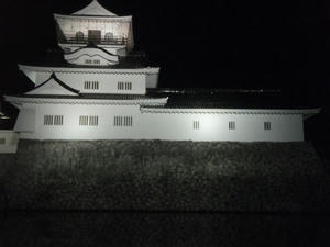 夜の富山城