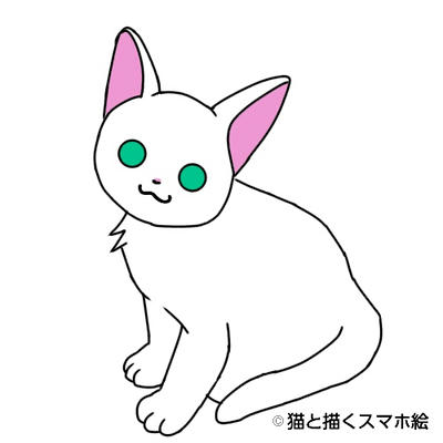 猫下塗り終わり