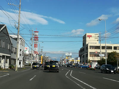 都市計画道路・丸子池田線　南郵便局前