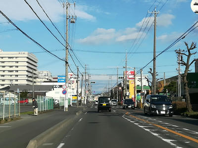 都市計画道路・丸子池田線　マム付近