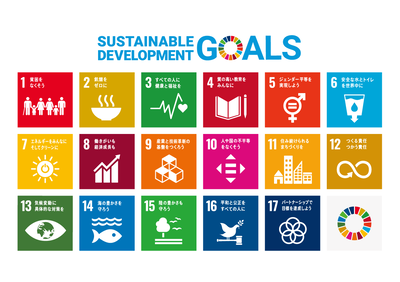 SDGs　「17の世界共通の目標」