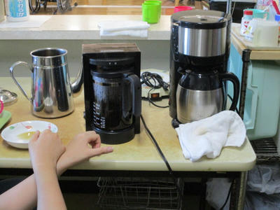 コーヒーメーカーで作る様子