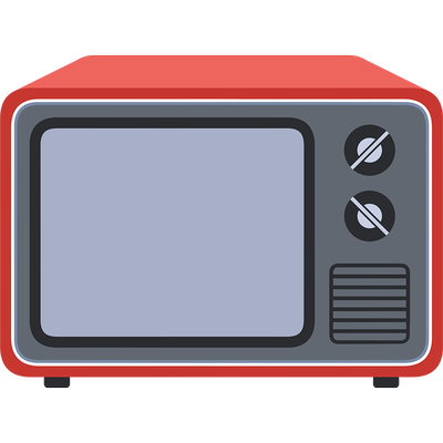 「ブラウン管テレビ（2）」（ねこ画伯コハクちゃん）