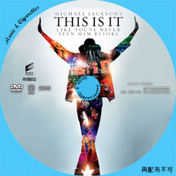 THIS IS IT　DVD ラベル（レーベル）