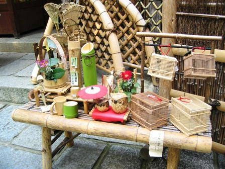 竹細工のお店