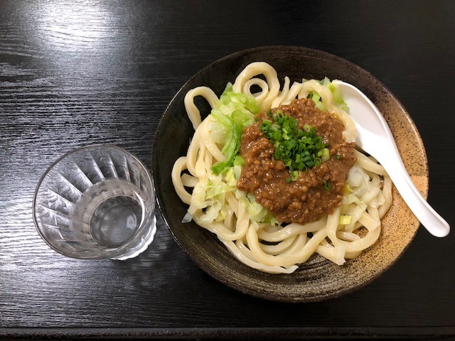 肉味噌　うどん　ハーレー