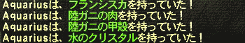 フランシスカを持っていた！このログを自分で見られるとは。