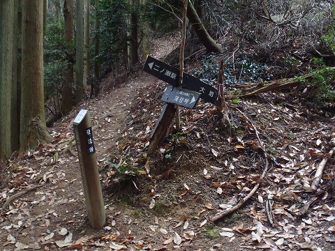 冬の貴船山（二ノ瀬駅から尾根経由）登山