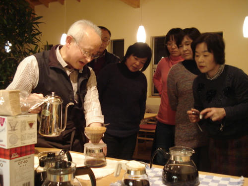 ２杯点て実技のお手本
