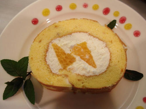 はっさくのロールケーキ