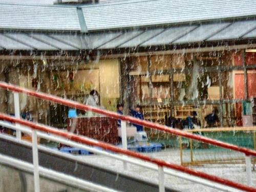 雪が激しくなって