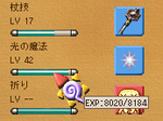 光の魔法　Lv42 8020/8184