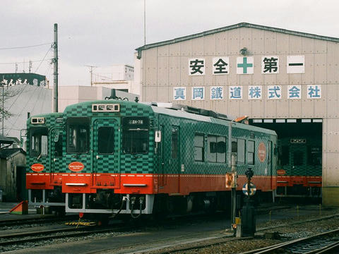 真岡駅の車庫