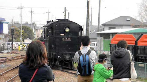 真岡鐵道SL重連（2013年3月10日・真岡駅）