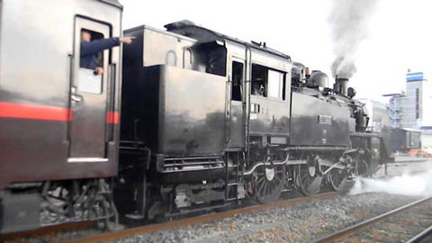 真岡鐵道SL重連（2013年3月10日・真岡駅）