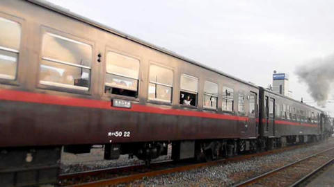 真岡鐵道SL重連（2013年3月10日・真岡駅）
