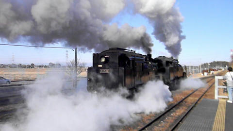 「SL単機重連運転」（2014年1月5日撮影）