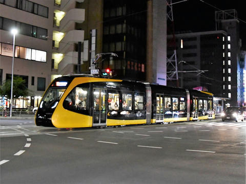 開業初日のLRT