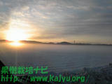 雪に埋もれた田園写真