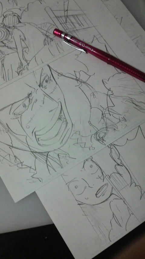 原稿下書き