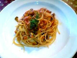 メインのパスタ