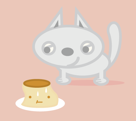 プリンちゃんとネコ