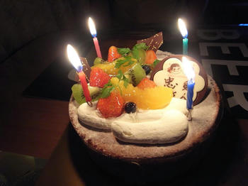 旦那さんへのケーキ