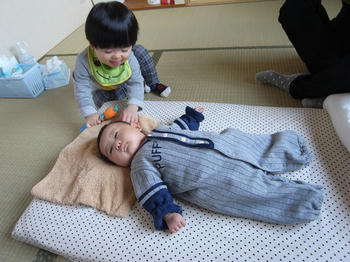 赤ちゃんと我が子