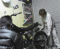コウちゃんのバイク点検