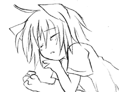 なきながらねむる