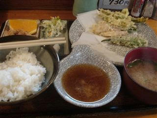 大塚　天ぷら　つづみ　夏野菜天ぷら