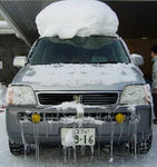 車も寒さに震えております
