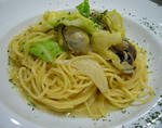 牡蠣のパスタ