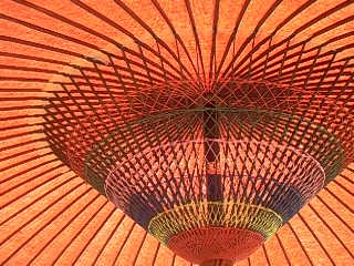 傘の中はこんなん