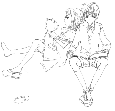 キャラ線画