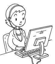 Illustration of business - 「Telephone guide」