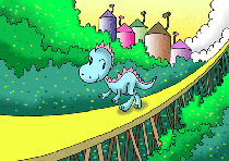 Pleasant dinosaur - The jog is a daily work