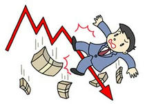 Sliding stock price ・ Stock plunge ・ Business stall, Recession ・ Economic stagnation ・ Uncertainty over the economy ・ Financial turmoil
