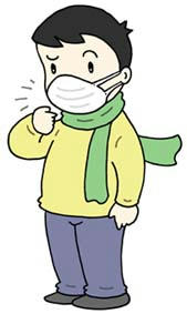 Influenza ・ It wears the mask ・ It catches a cold ・ It is the virus infected and prevents it.」