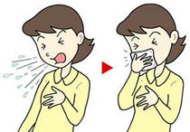Influenza prevention measures - Etiquette manners of cough and sneeze