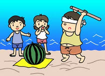 Sands, watermelon, sea, and summer feature in summer